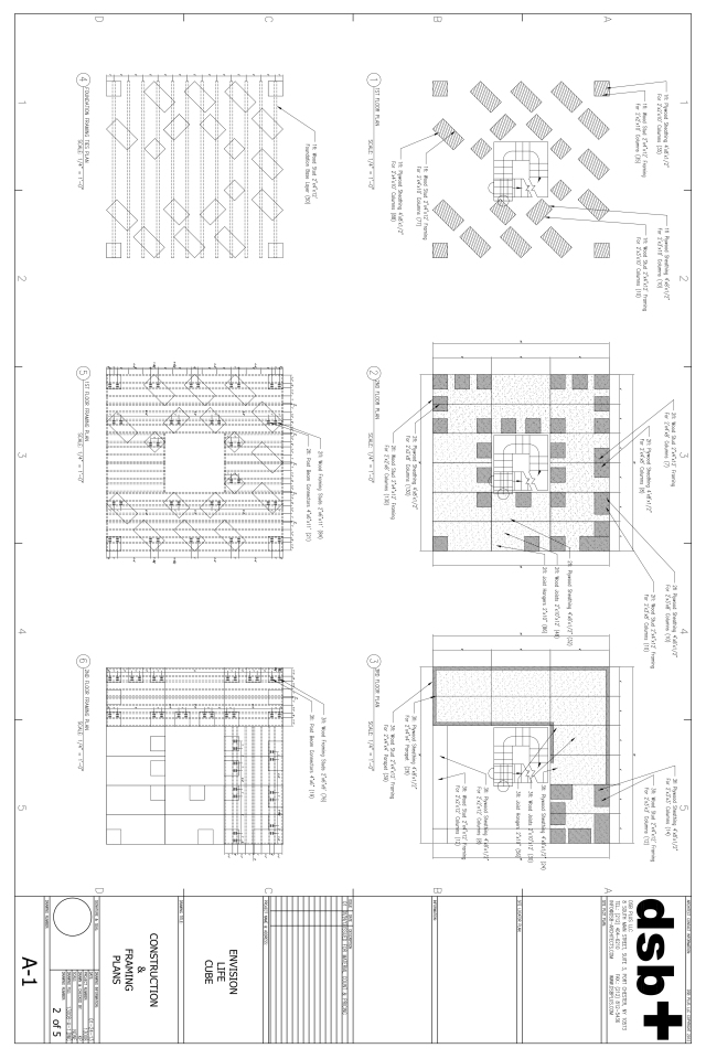 ENVISION: The Life Cube – Construction & Framing Plans